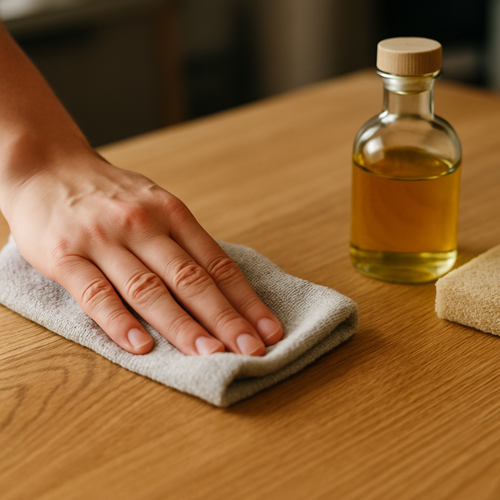 Oberflächen schützen und reinigen – Tischlerei TZ